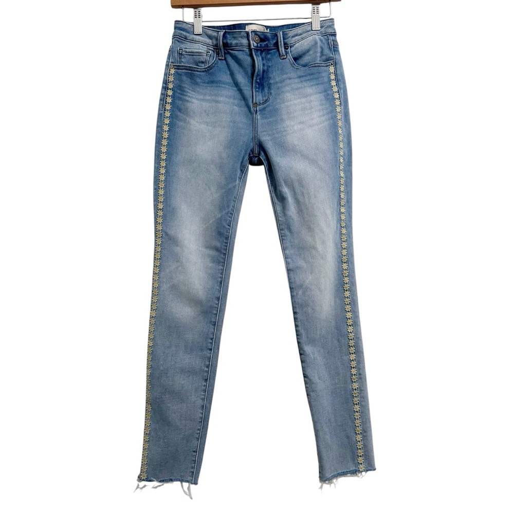 DRIFTWOOD Jackie High Rise Daisy Jeans Light Wash 26